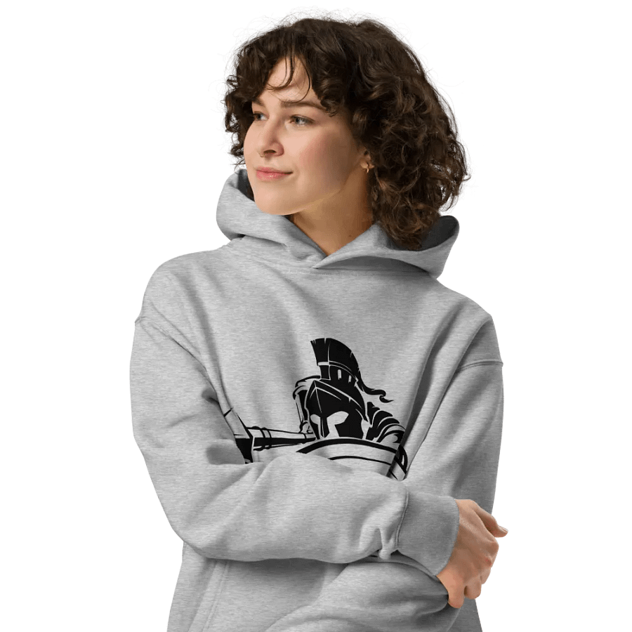 Grey Spartan Hoodie product image (4)