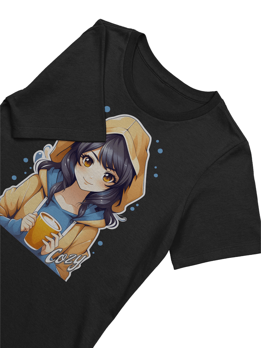 Cozy Kawaii Anime Girl v2 - Bella Canvas Women's Supersoft Relaxed-fit T-Shirt product image (3)