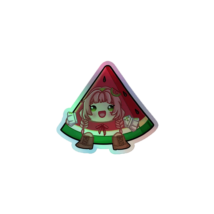 Charity Melon Holographic Sticker product image (1)