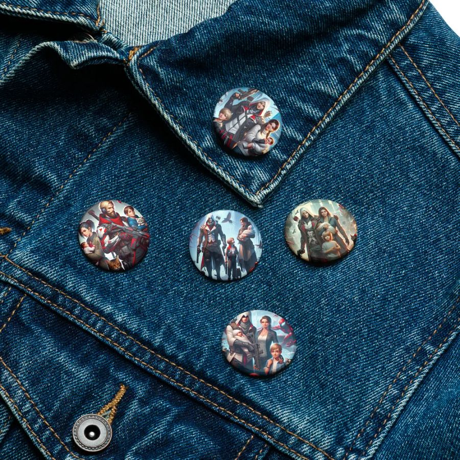 Gunner Family Pin Button Set product image (11)