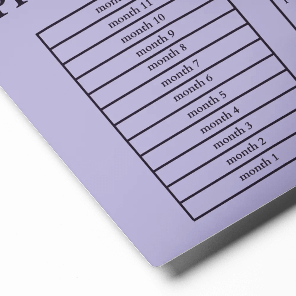 HIGHFALUTIN ANNUAL RENT TRACKER (concord design 2) product image (2)