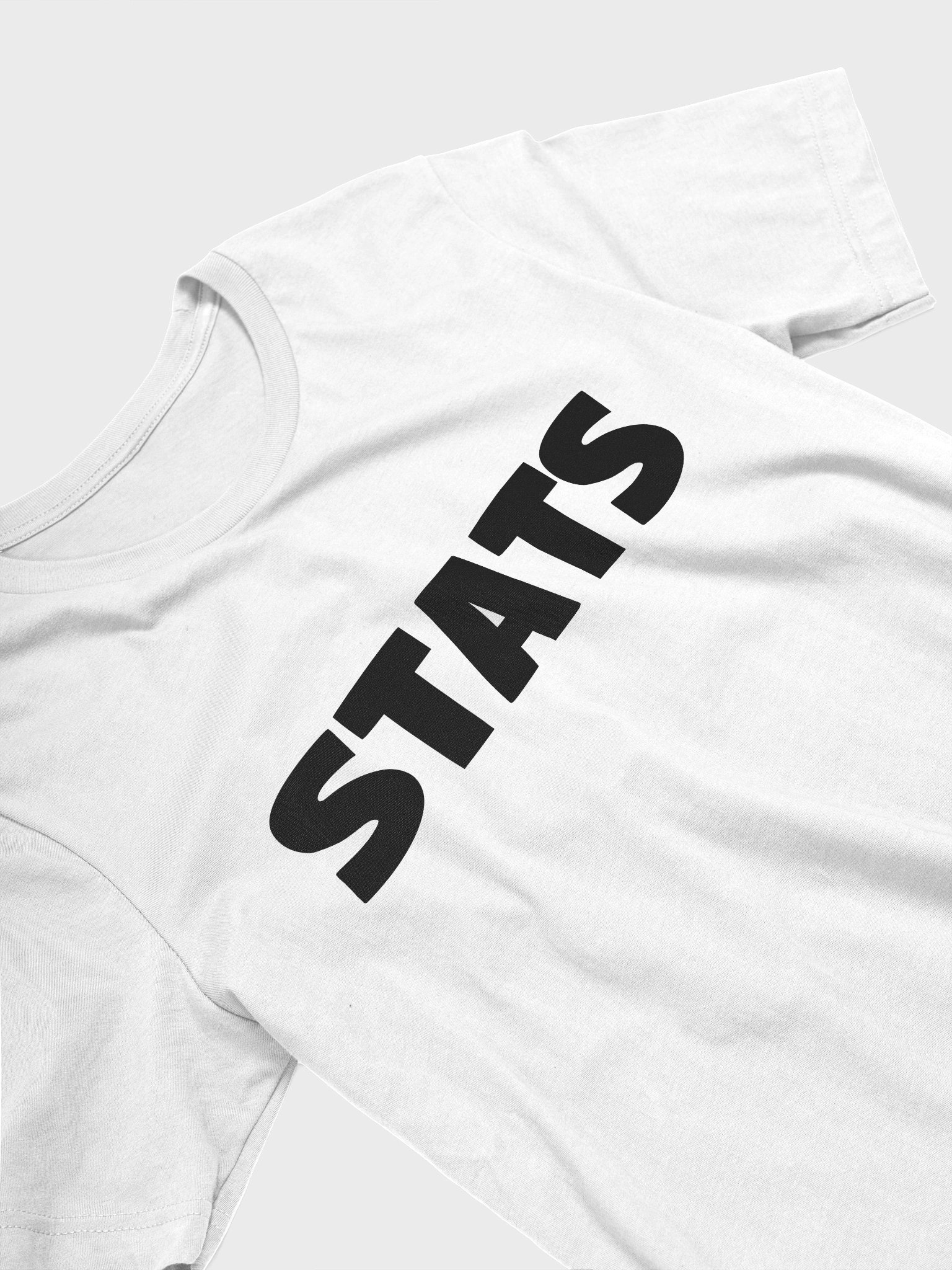 Stats T-Shirt (Black Lettering) product image (27)