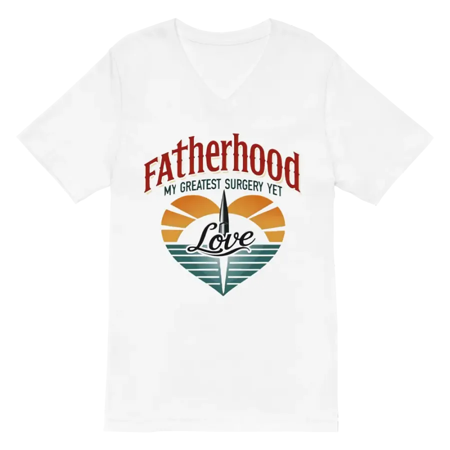 Fatherhood Love Surgery V-Neck Tee product image (2)
