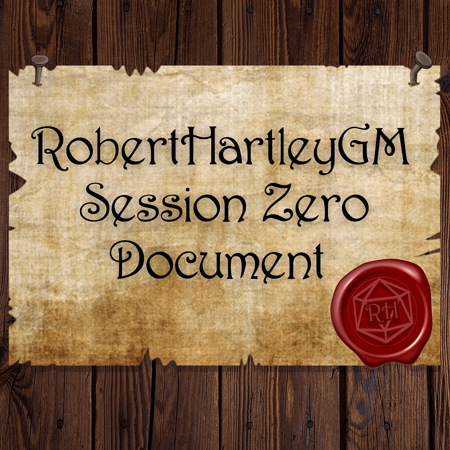 RHGM Session Zero Document product image (1)