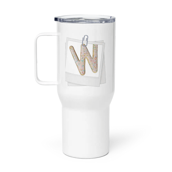 Whimsical W-Shaped Cookie Travel Mug product image (1)