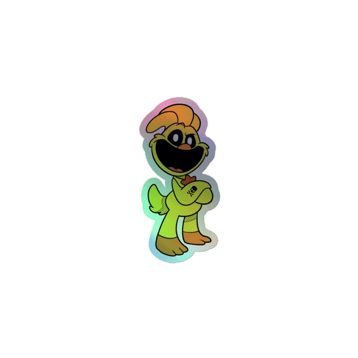 Smilling Critters Pirate Duck Holographic Sticker Sheet product image (1)