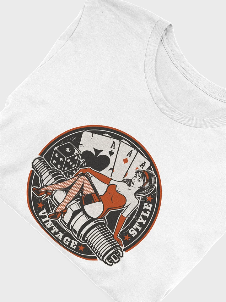 Poker Vintage Style Las Vegas Pinup Girl T-Shirt product image (12)