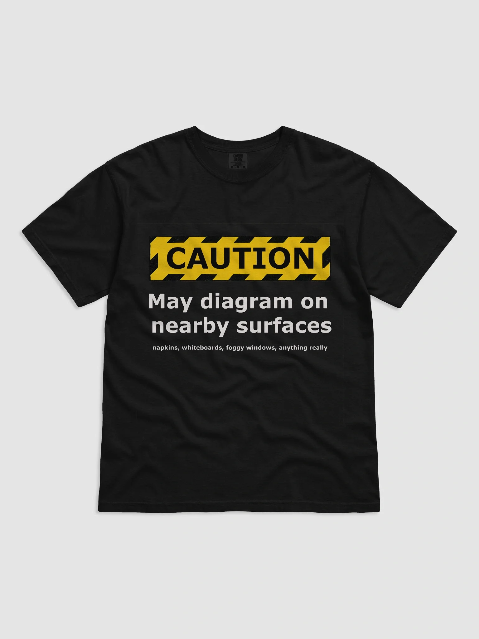 Diagram Caution – Sketch-at-Any-Moment Tee product image (4)