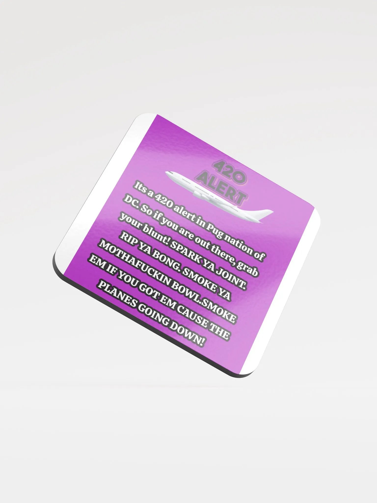 420 Alert Cork Coaster product image (1)