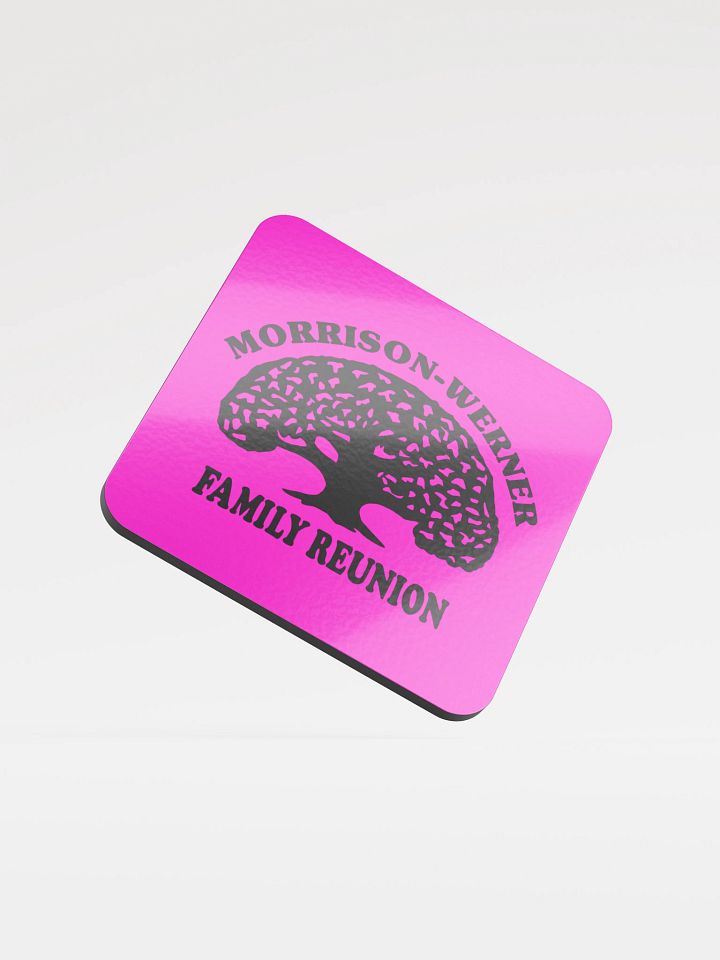 "Morrison-Werner Tree" Drink Coaster (Magenta) product image (2)