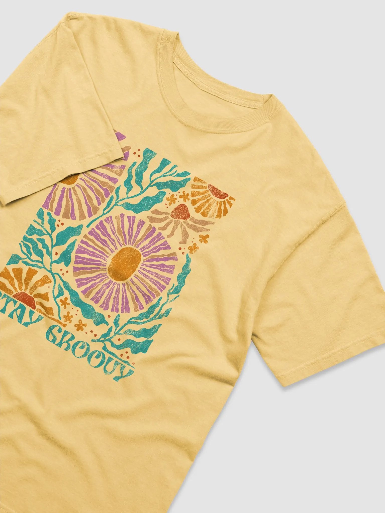 Stay Groovy Boho Retro Disco Flowers | Aesthetic, Hippie, Psychedelic & Motivational Tees product image (8)