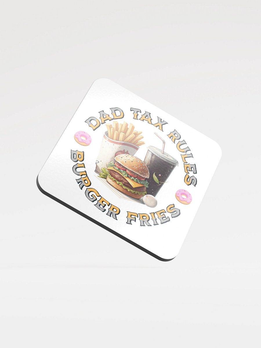 Dad Tax Rules Burger Fries Coaster Set product image (2)