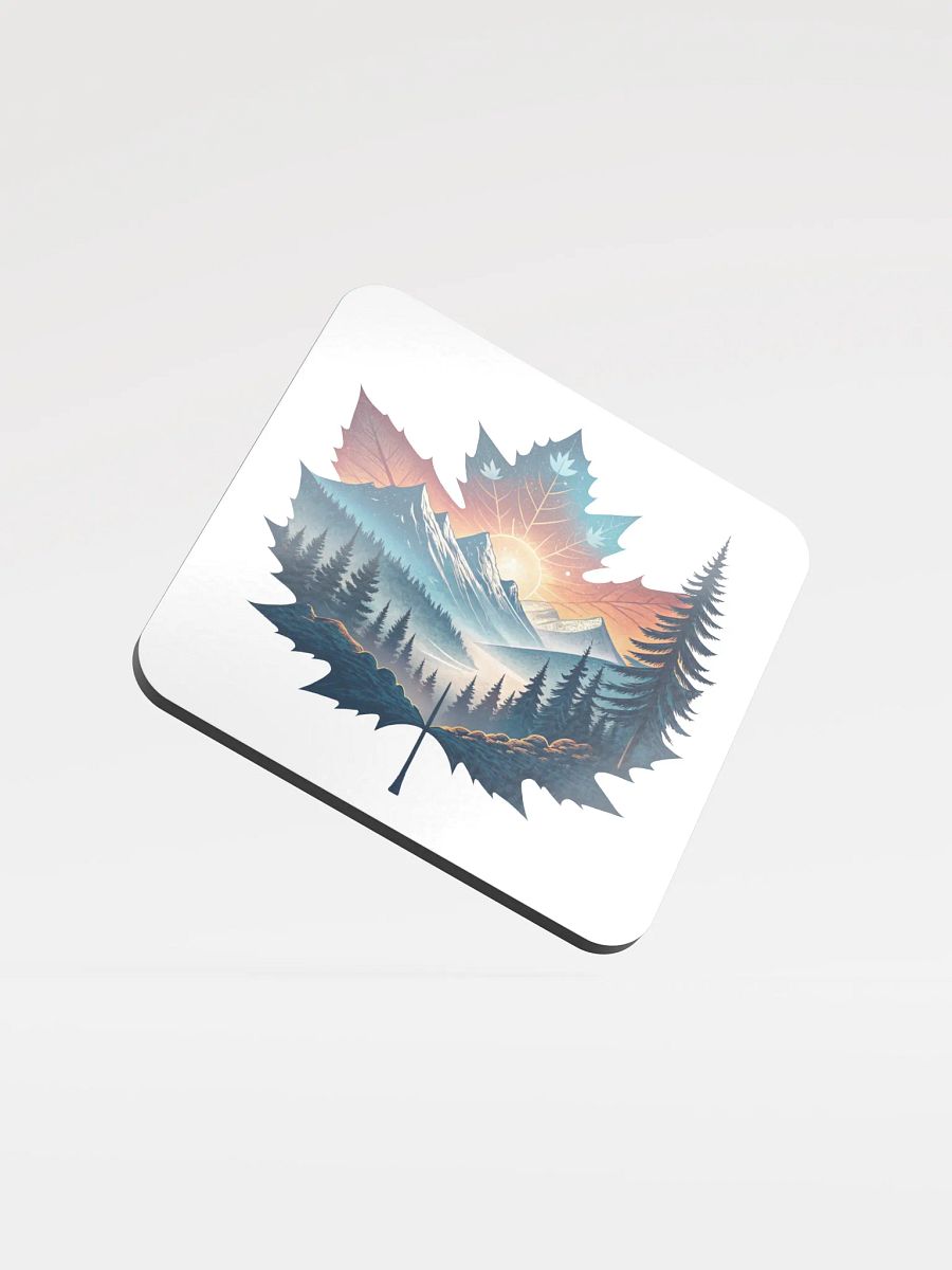 Maple Leaf Landscape Glossed Coaster product image (2)