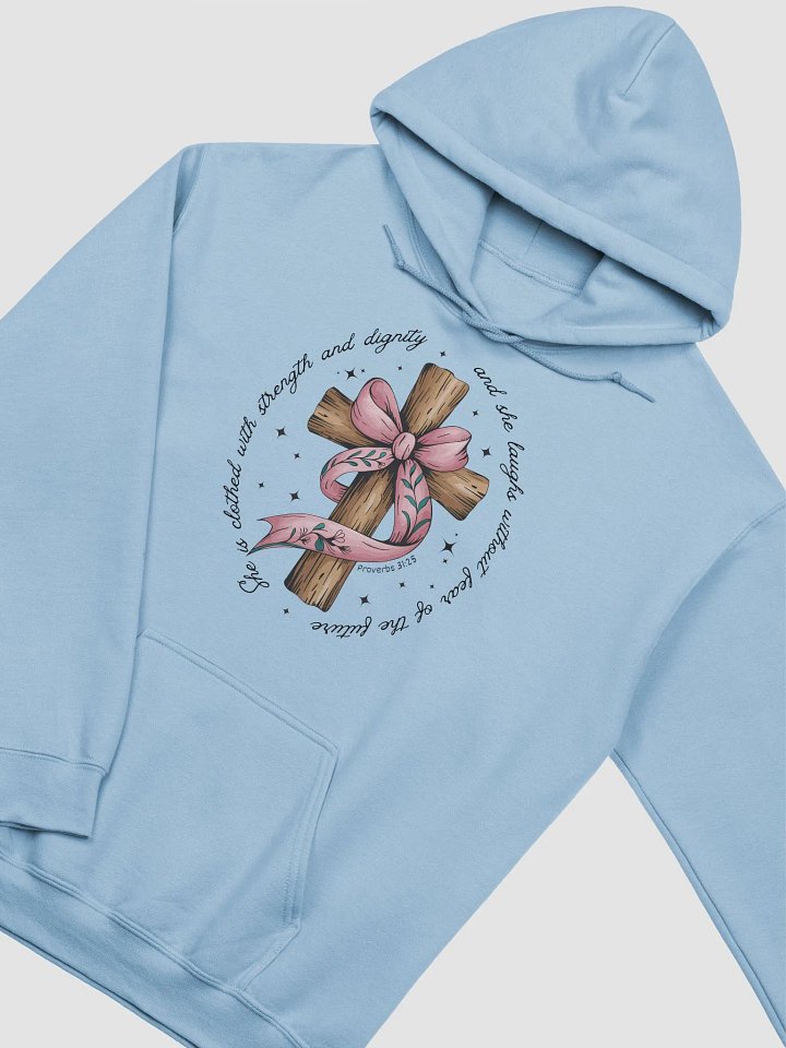 Floral Ribbon Cross Hoodie product image (2)
