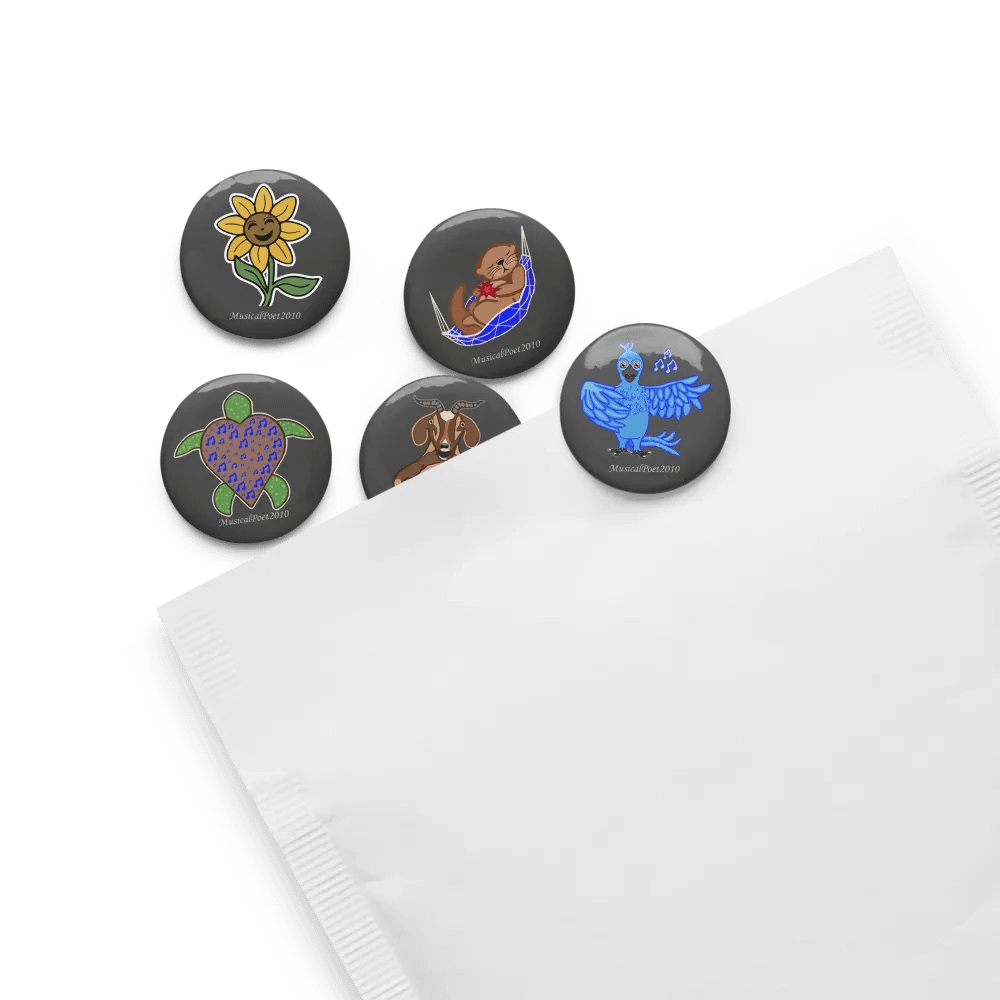Poet's Emotes Pin Set product image (8)