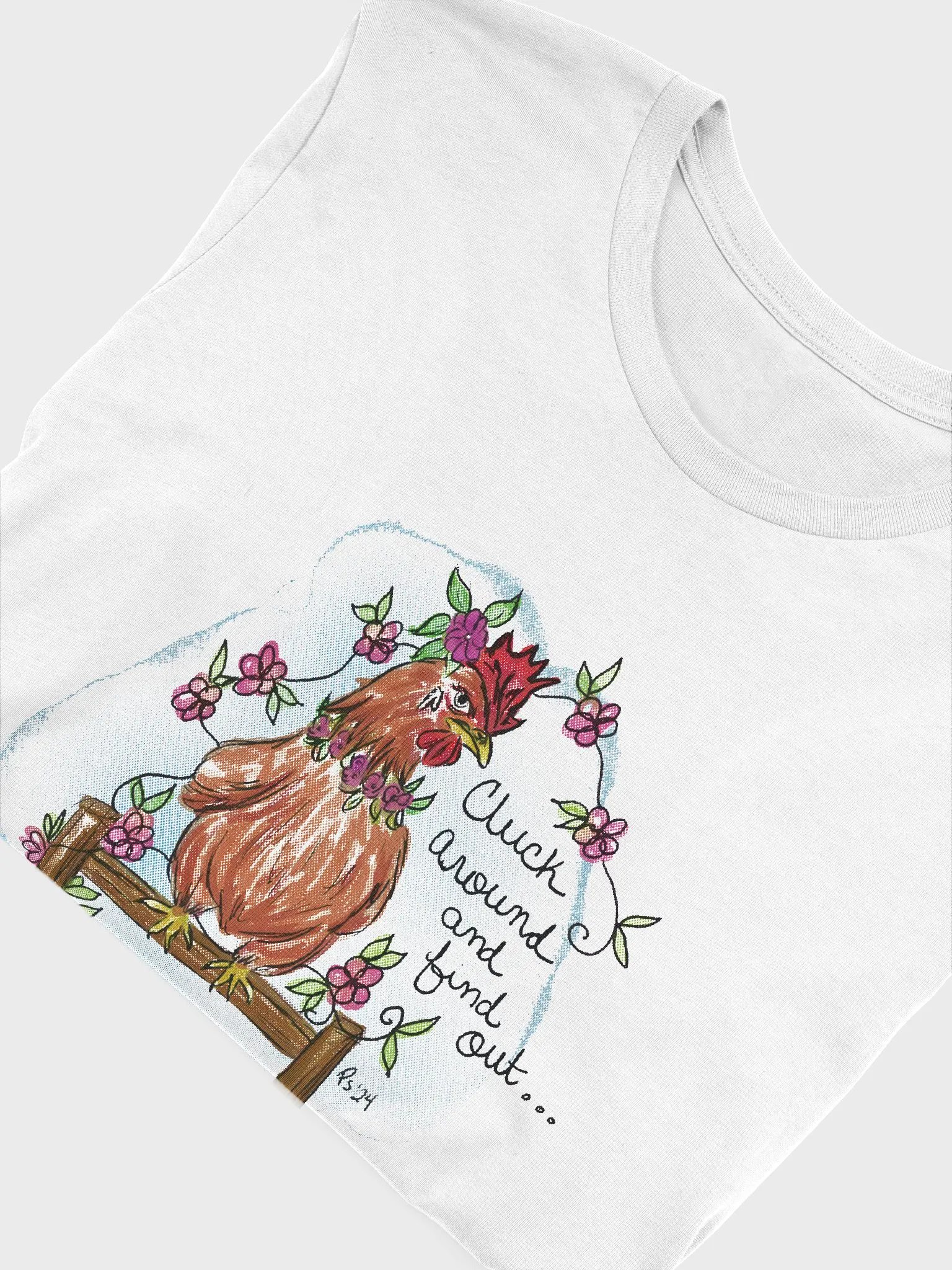 Cluck Around and Find Out WhiteTee product image (5)