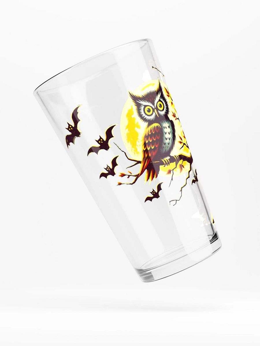 Owl Full Moon 16 oz Glass - Spooky Glassware product image (4)