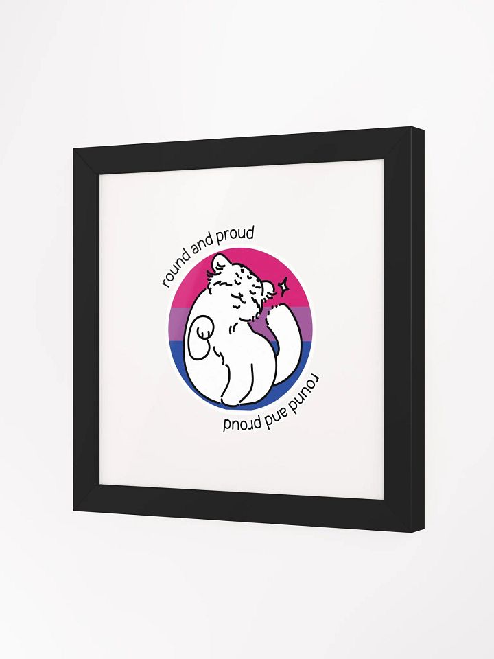 Round and Proud Manul Bisexual Version - Framed Print product image (5)