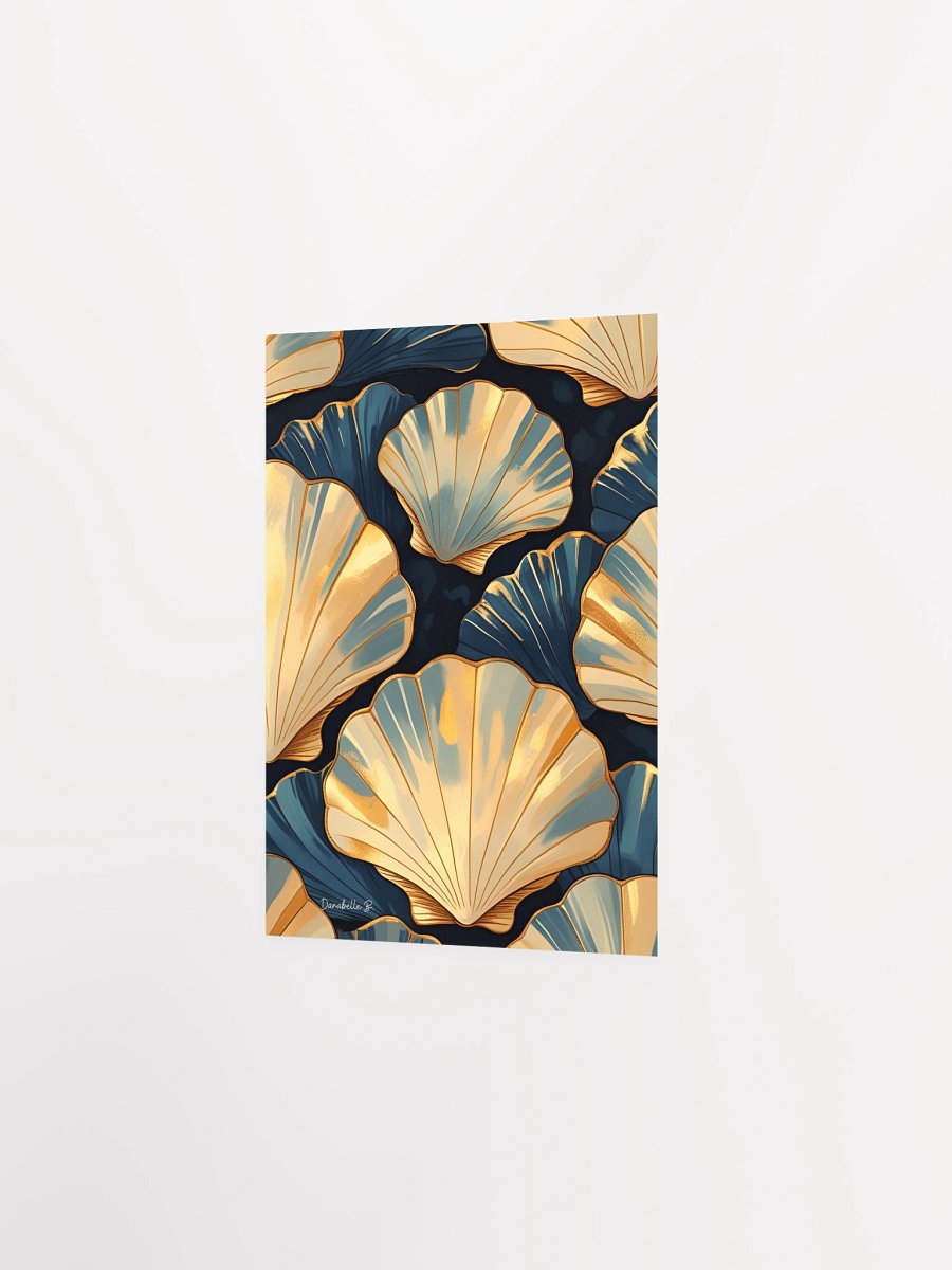 Poster artistique - Coquilles Saint-Jacques - 2 - Cadeau Déco Energie Vibratoire product image (4)