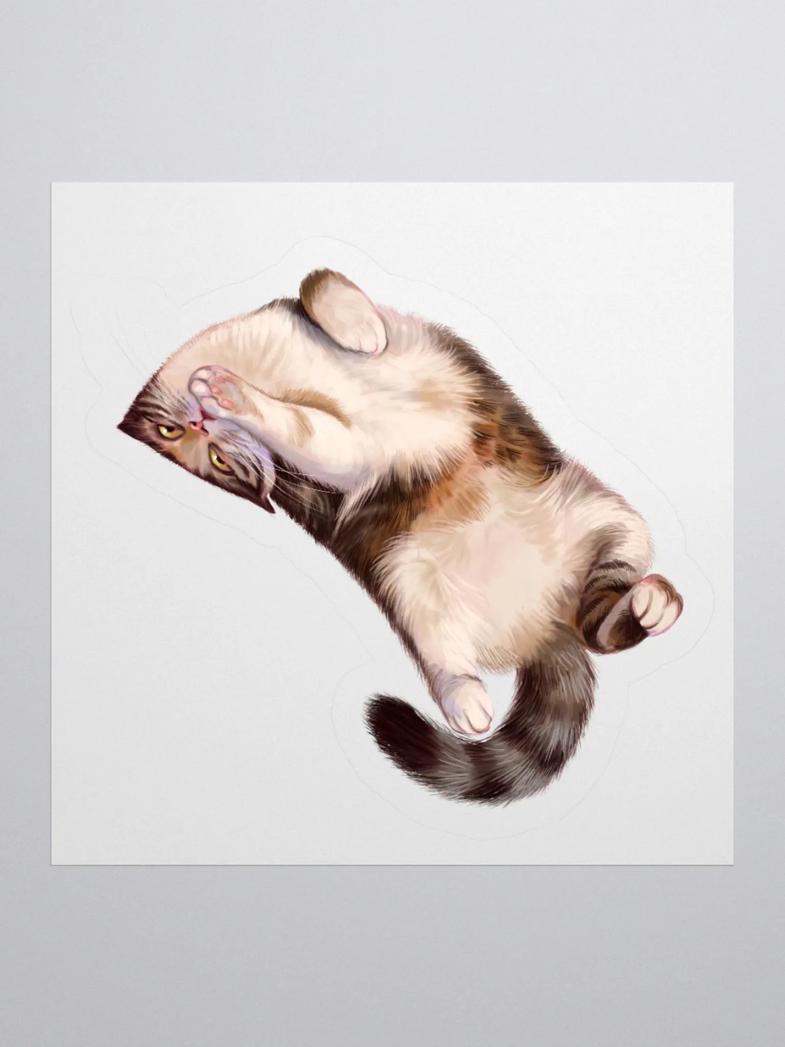 Happy cat sticker product image (2)