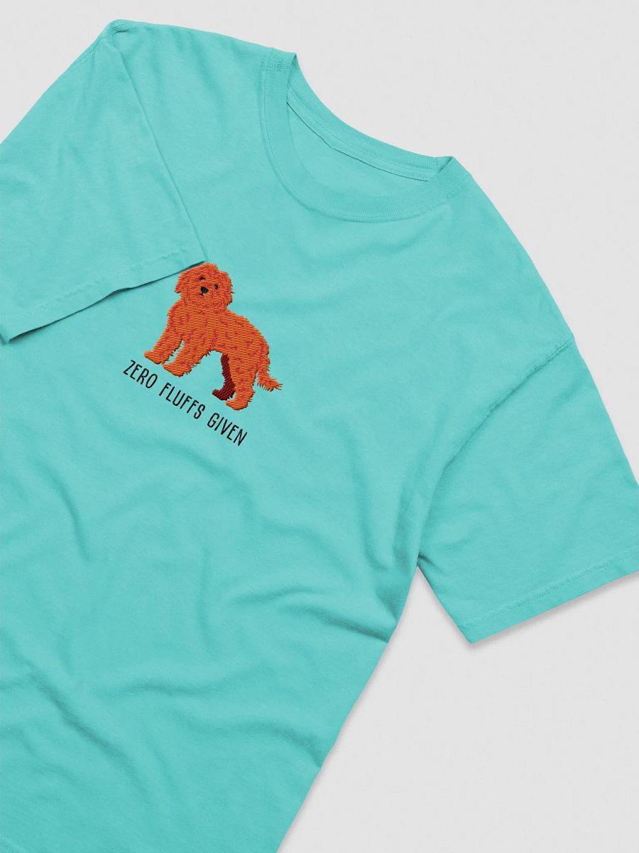 Zero Fluffs Given T-Shirt(Embroidered) of a Cockapoo(Red) product image (27)