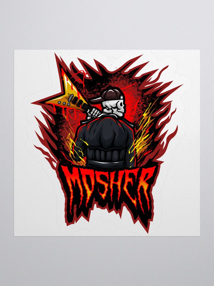 MOSHER GUITAR LOGO STICKER product image (1)