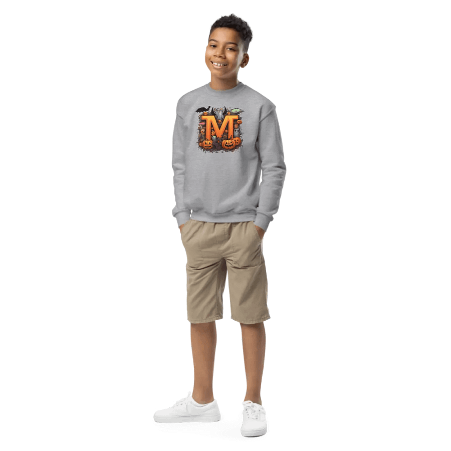 Cute Halloween Monogram Letter M Sweatshirt product image (2)