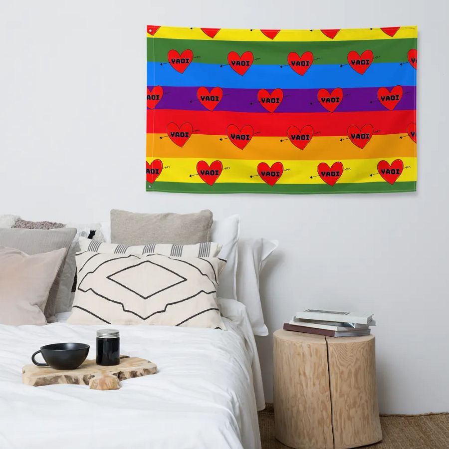 I Love Yaoi Flag product image (4)