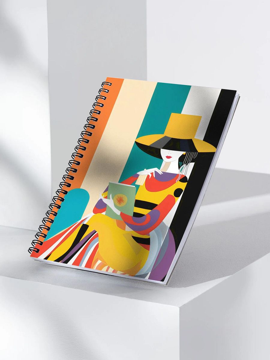 Fashionista Reading Spiral Notebook product image (3)