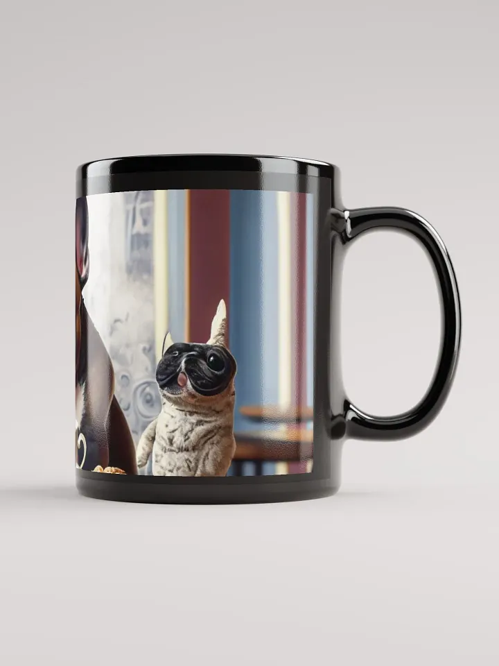 Coffee Break: Black Glossy Mug for Dog Lovers product image (2)