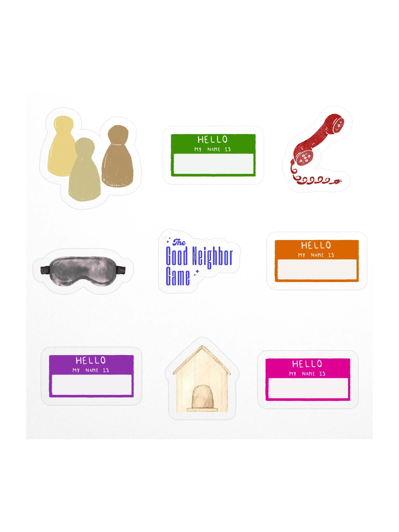 The Game Sticker Sheet product image (1)