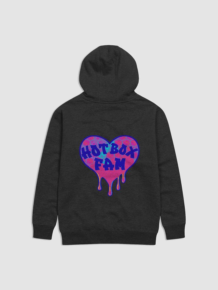 UNISEX HOT BOX FAM COLOR POP HONEY COMB LOGO ON BACK OF HOODIE product image (2)