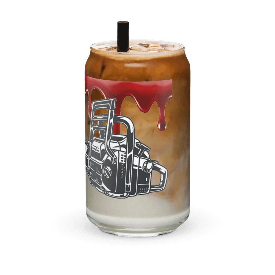 Chainsaw Scare! Glass Can Cup product image (42)