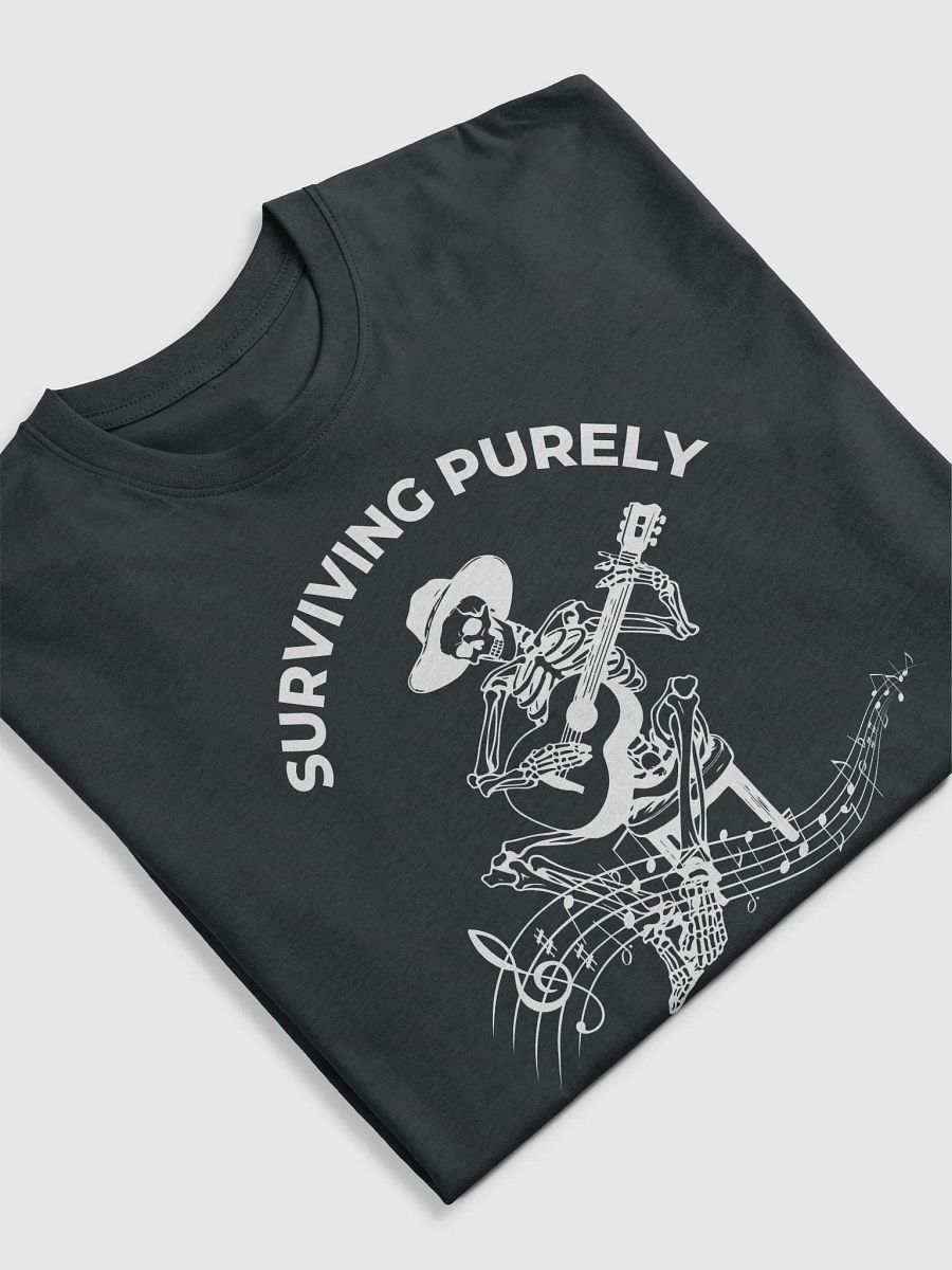 Surviving Purely Out of Spite" Skeleton Guitar T-Shirt – Funny Gothic Western Tee product image (14)