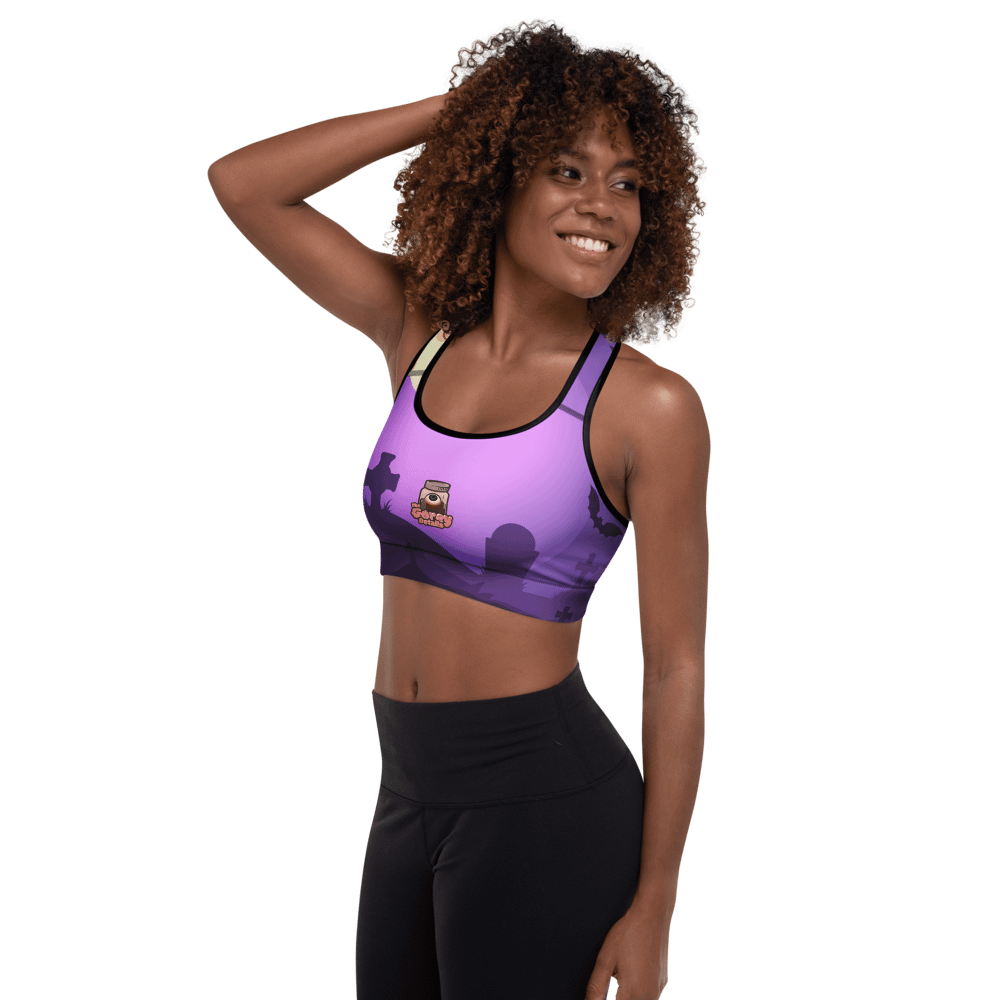 All-Over Print Padded Sports Bra product image (1)