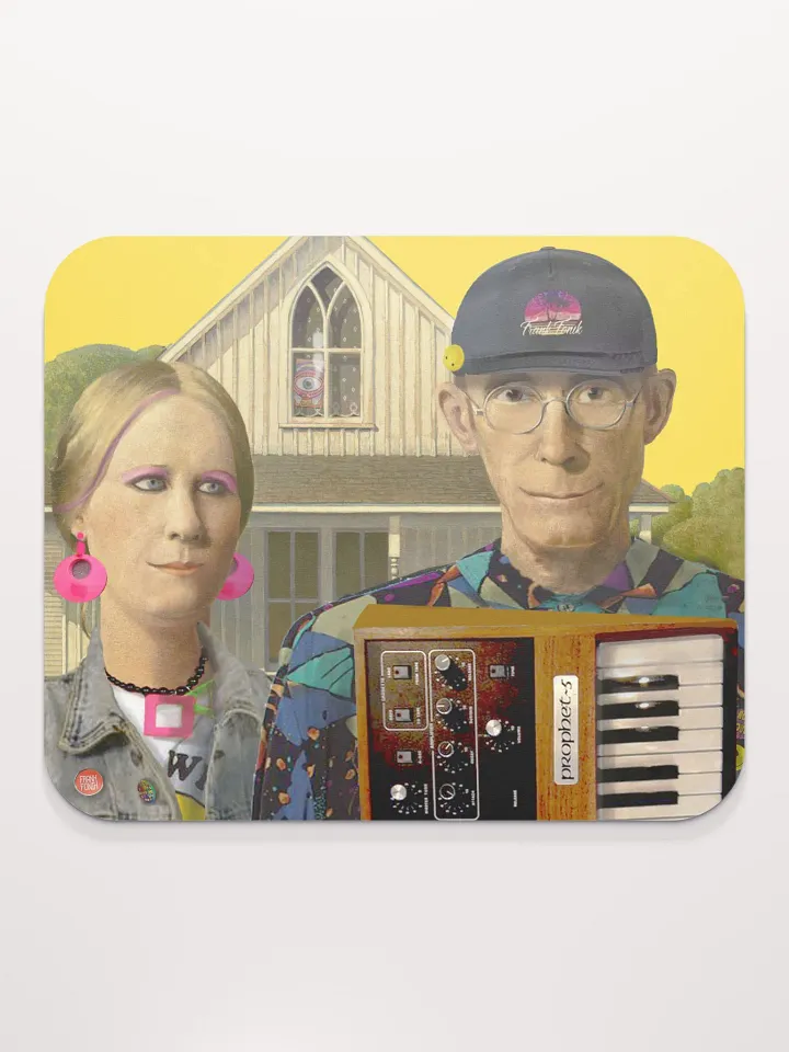 American Prophet by Frank Fonik (Sequential Prophet 5), EDM Techno Classic Mouse Pad product image (2)