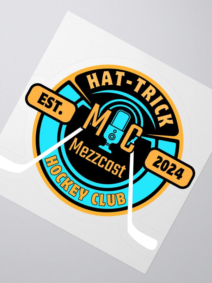 Mezzcast Hat-Trick Hockey Club Sticker product image (5)