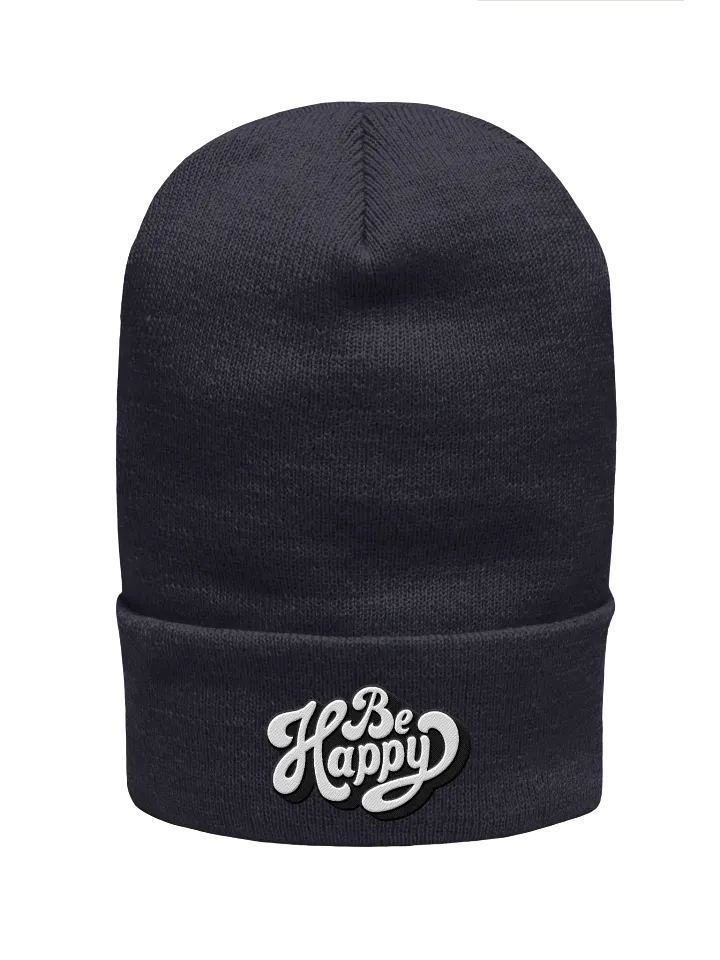 "Be Happy" Cuffed Beanie product image (1)