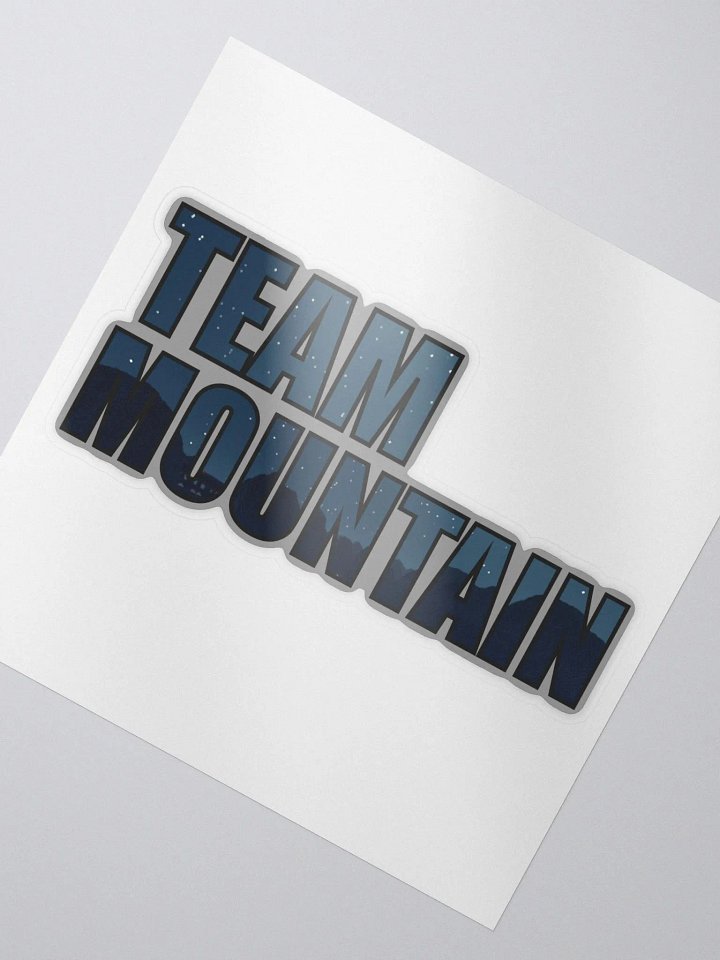 Team Mountain Sticker product image (2)