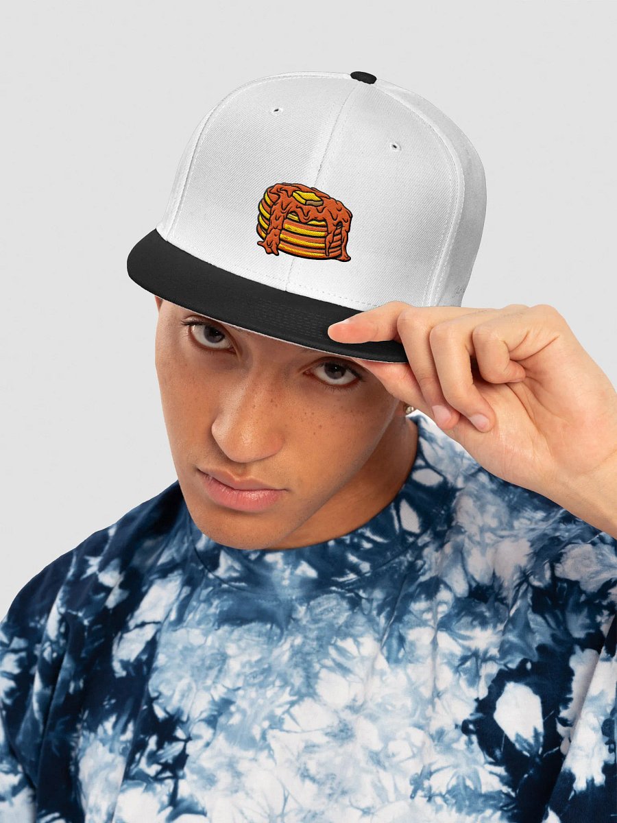 Stacks Embroidered Snapback Cap (White) product image (9)