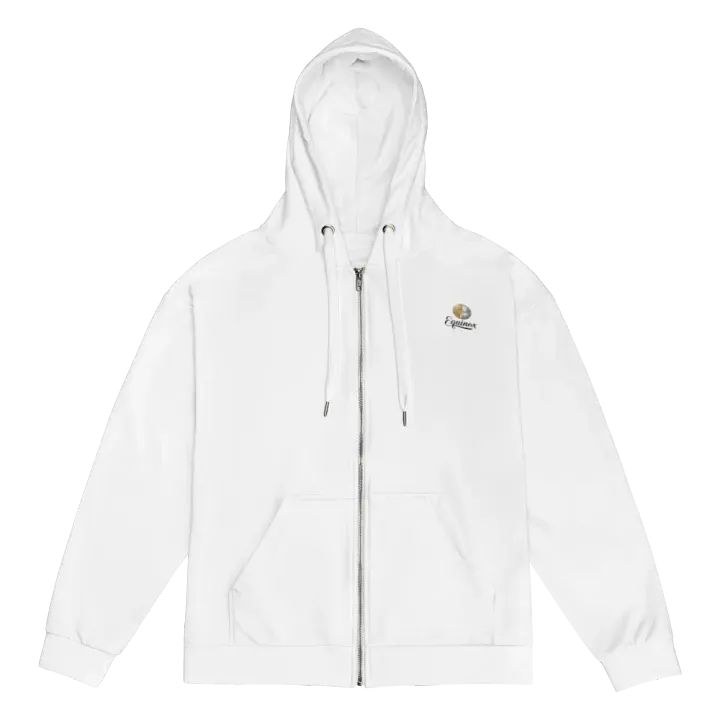 Equinox Logo Recycled Unisex Zip Hoodie - White product image (1)