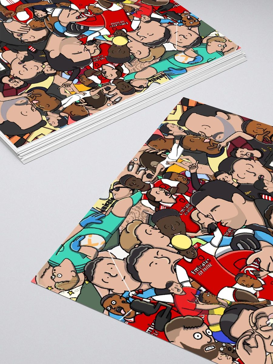 Poorly Drawn Arsenal on a sticker product image (4)