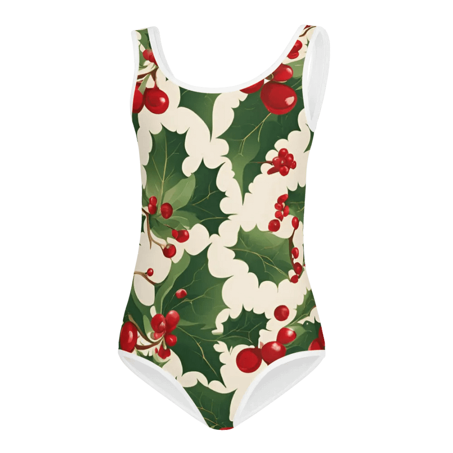 Festive Holly Kids Swimsuit product image (4)