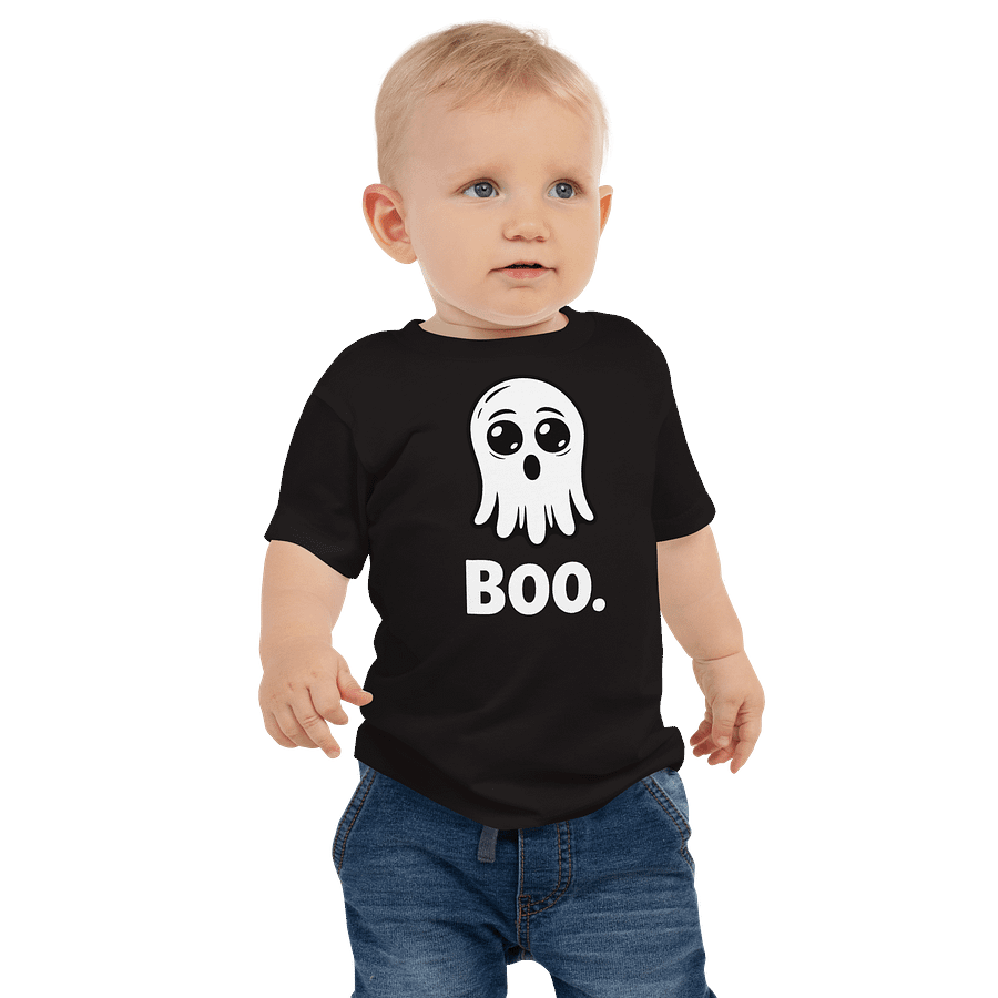 Adorable “Boo” Ghost Baby Halloween T-Shirt – Cute & Comfy Infant Tee product image (2)