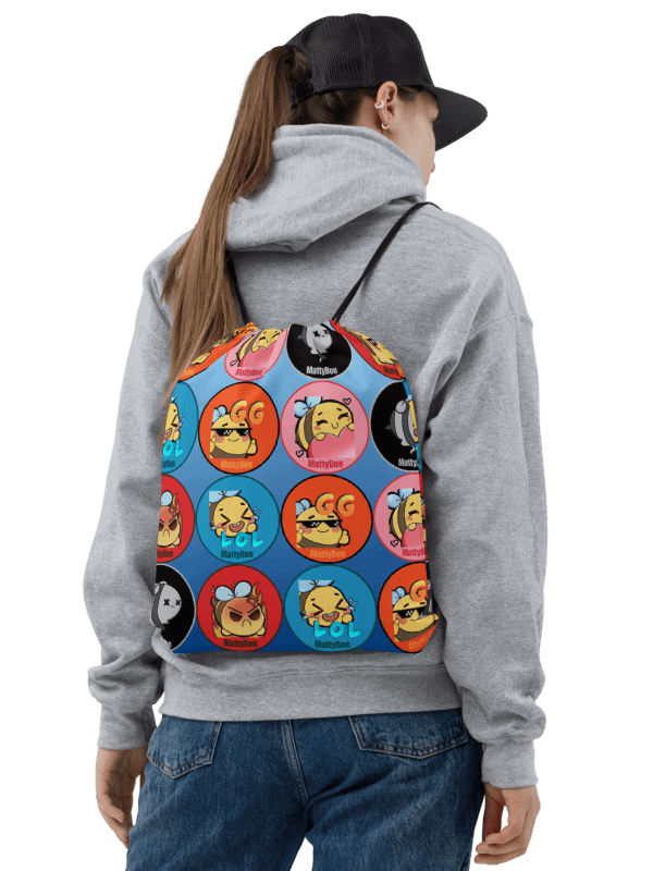 Emote Drawstring Bag - Blue product image (2)