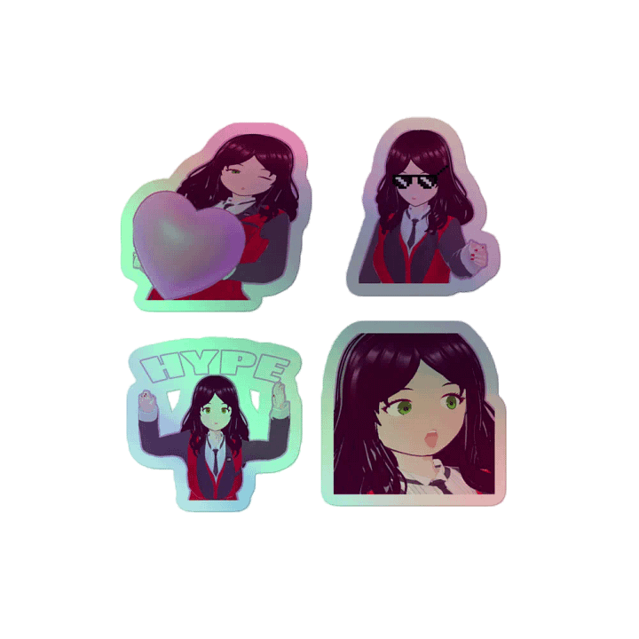 ConfusedCoast Emote Sticker Set 1 Holographic product image (2)
