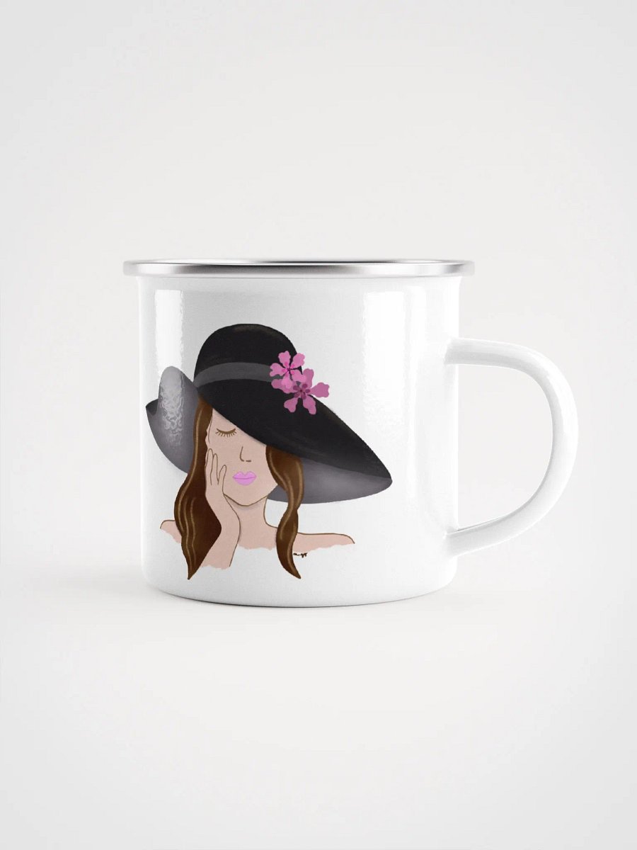 Girl with Hat Enamel Mug product image (1)