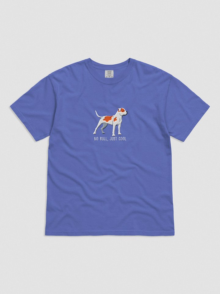 No Bull, Just Cool T-Shirt(Embroidered) of an American Bulldog(Red) product image (41)