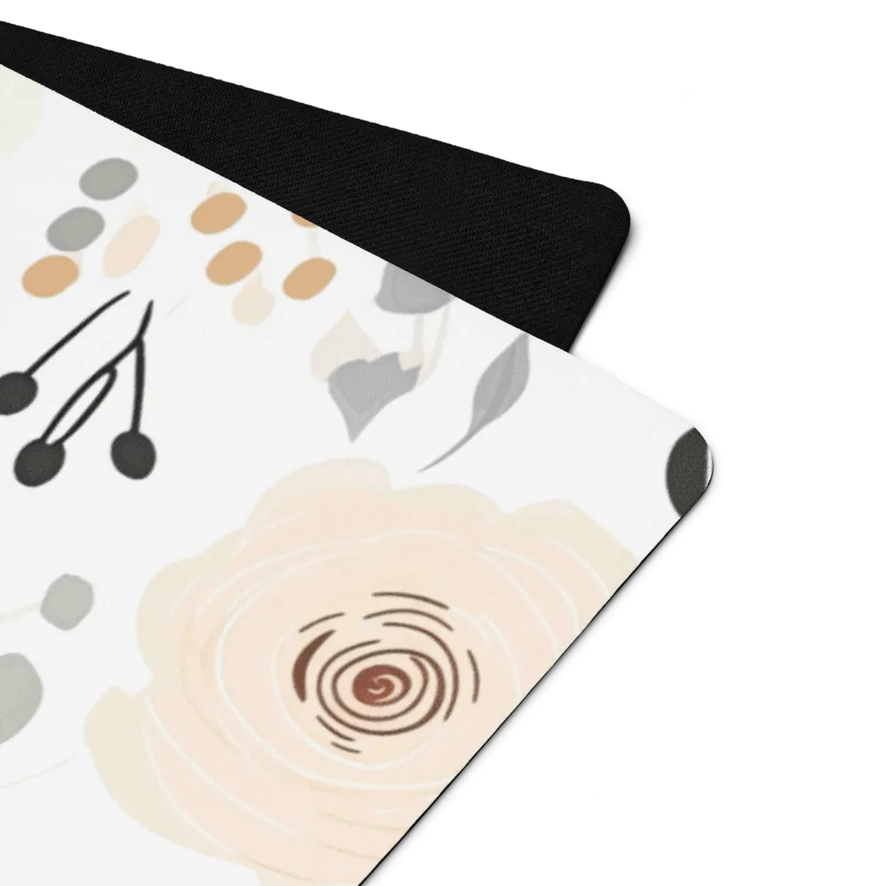 Antique Rose Doodle Yoga Mat product image (5)