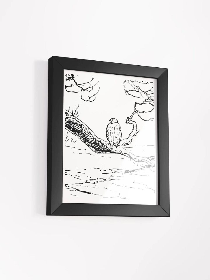 Owl on a Branch Framed Artwork product image (2)